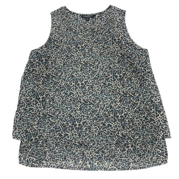 LIVERPOOL Los Angeles Double Layer Sleeveless Woven Shell Blouse Sz Small - Picture 4 of 11